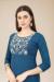 Picture of Appealing Chiffon Dark Slate Blue Kurtis & Tunic