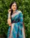 Picture of Stunning Silk Dark Cyan Saree