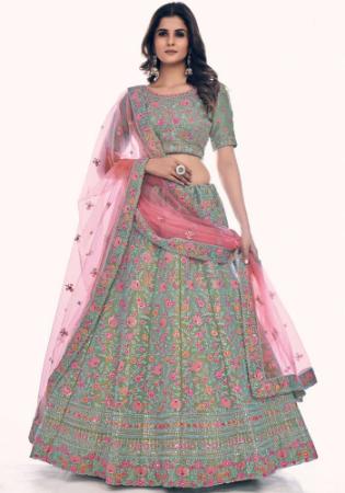 Picture of Shapely Net Grey Lehenga Choli