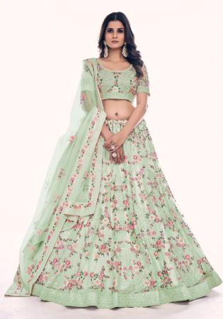 Picture of Splendid Net Off White Lehenga Choli