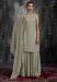 Picture of Graceful Georgette Dark Grey Readymade Salwar Kameez