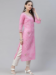 Picture of Rayon & Cotton Pale Violet Red Kurtis And Tunic