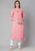 Picture of Radiant Rayon & Cotton Light Pink Kurtis And Tunic