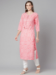 Picture of Radiant Rayon & Cotton Light Pink Kurtis And Tunic