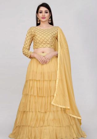 Picture of Statuesque Net Peru Lehenga Choli