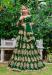 Picture of Lovely Chiffon Dark Green Lehenga Choli