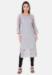 Picture of Appealing Georgette Silver Kurtis & Tunic