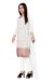 Picture of Cotton White Smoke Straight Cut Salwar Kameez