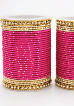 Picture of Well Formed Hot Pink Bangles