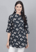 Picture of Resplendent Rayon Dark Slate Grey Kurtis & Tunic