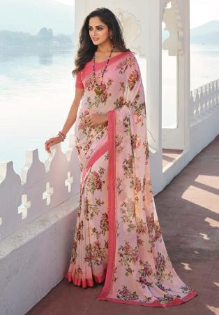 Picture of Admirable Georgette White Saree