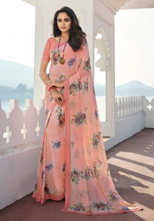 Picture of Marvelous Georgette Tan Saree