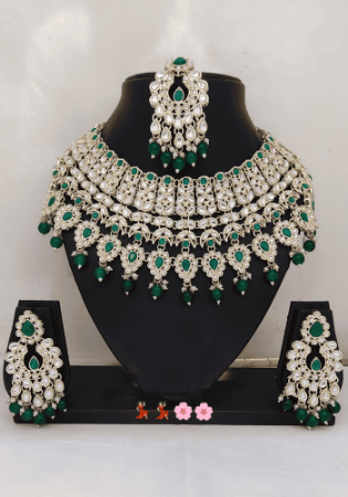 Picture of Elegant Dark Green Necklace Set