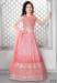 Picture of Classy Georgette Dark Salmon Kids Lehenga Choli