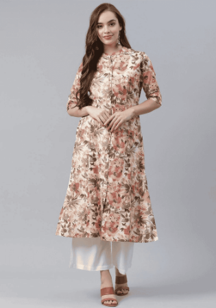 Picture of Stunning Cotton Tan Kurtis & Tunic