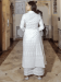 Picture of Classy Cotton White Readymade Salwar Kameez