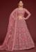 Picture of Well Formed Net Rosy Brown Lehenga Choli