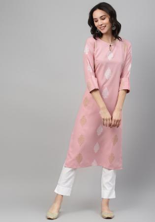 Picture of Sublime Rayon Pink Kurtis & Tunic