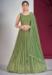 Picture of Fine Georgette Dark Olive Green Lehenga Choli