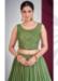 Picture of Fine Georgette Dark Olive Green Lehenga Choli