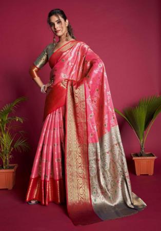 Picture of Nice Silk Pale Violet Red Saree