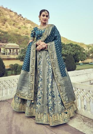 Picture of Sublime Silk Grey Lehenga Choli