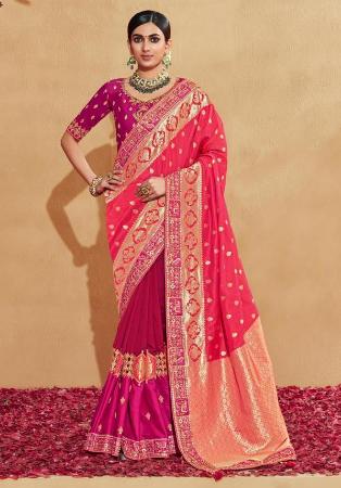 Picture of Taking Silk Deep Pink Saree