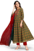 Picture of Cotton Dark Olive Green Readymade Salwar Kameez