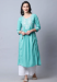 Picture of Beautiful Cotton Light Blue Kurtis & Tunic