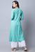 Picture of Beautiful Cotton Light Blue Kurtis & Tunic