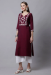 Picture of Gorgeous Cotton Dark Magenta Kurtis & Tunic