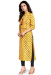 Picture of Nice Cotton Yellow Kurtis & Tunic