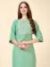 Picture of Rayon & Cotton Dark Sea Green Kurtis And Tunic