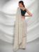 Picture of Lovely Georgette Off White Saree