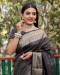 Picture of Excellent Silk Black Saree