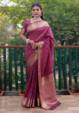 Picture of Appealing Silk Medium Purple Saree