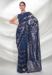 Picture of Pretty Georgette Midnight Blue Saree