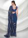 Picture of Pretty Georgette Midnight Blue Saree