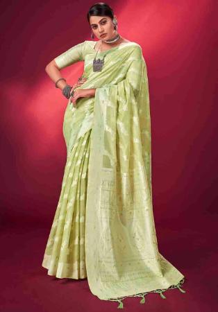 Picture of Resplendent Silk Dark Khaki Saree