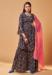 Picture of Well Formed Rayon Navy Blue Readymade Salwar Kameez