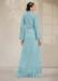 Picture of Georgette Light Steel Blue Straight Cut Salwar Kameez