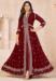 Picture of Fine Georgette Maroon Anarkali Salwar Kameez