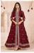 Picture of Fine Georgette Maroon Anarkali Salwar Kameez