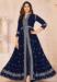 Picture of Georgette Midnight Blue Anarkali Salwar Kameez