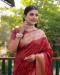 Picture of Pleasing Silk Maroon Saree