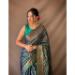 Picture of Beautiful Silk Steel Blue Saree