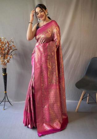 Picture of Wonderful Silk Light Pink Saree