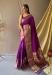 Picture of Excellent Georgette Purple Saree