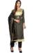 Picture of Nice Silk Black Straight Cut Salwar Kameez