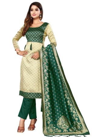 Picture of Radiant Silk Tan Straight Cut Salwar Kameez